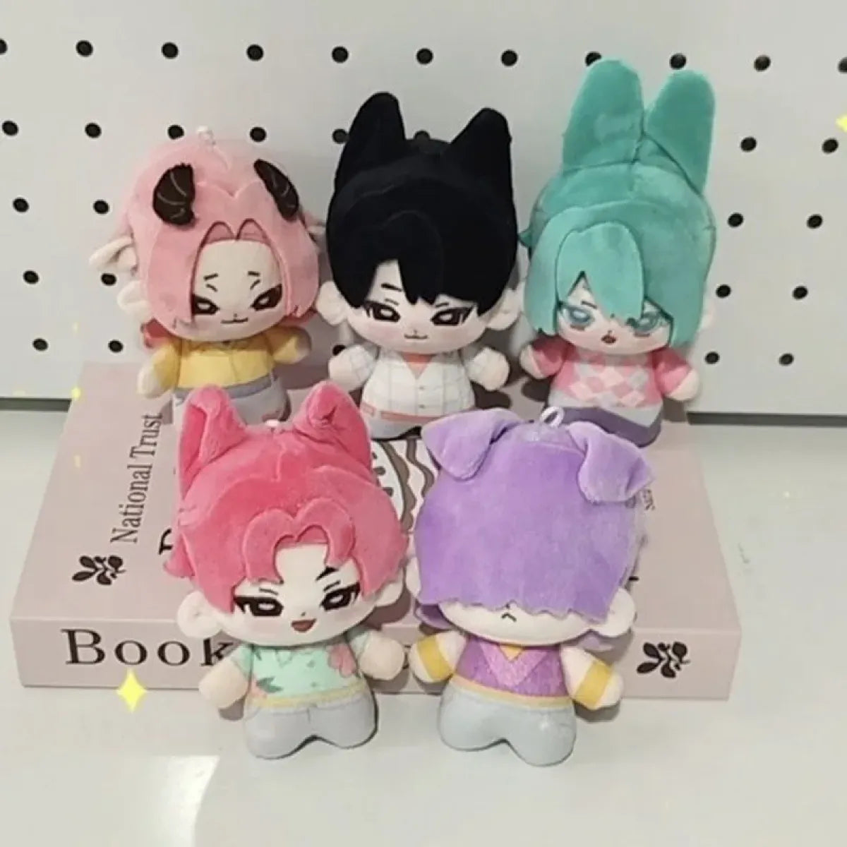 KPop Demon Hunters Anime Plush Keychain Set