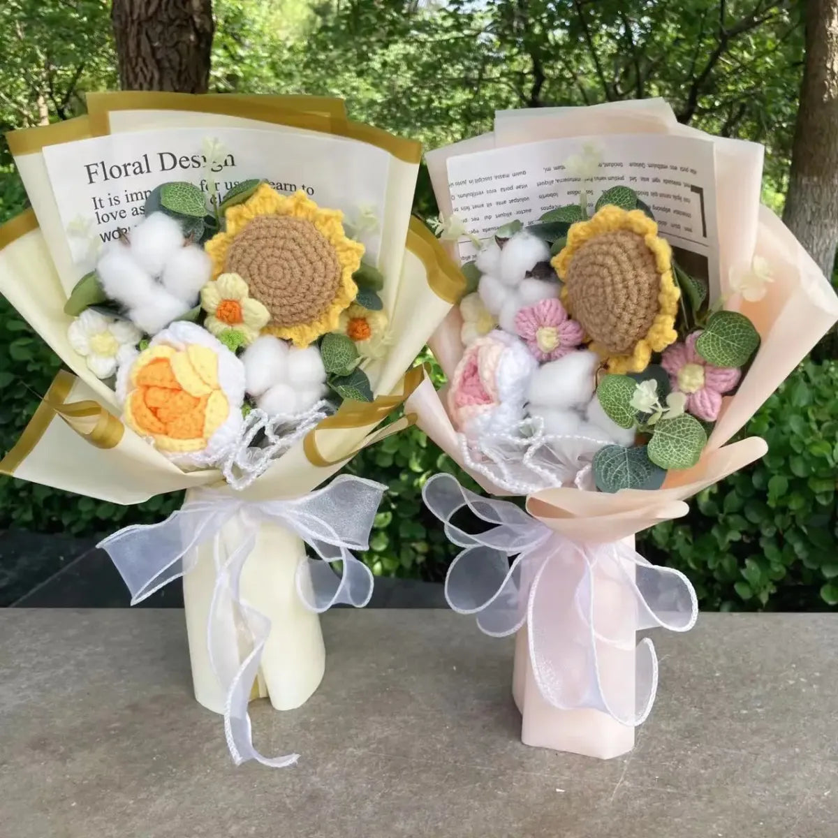 Handmade Crochet Flower Bouquet – Gift for Weddings & Graduations