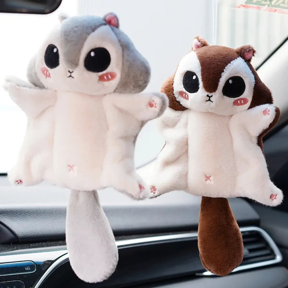 Kawaii Squirrel Plush Keychain